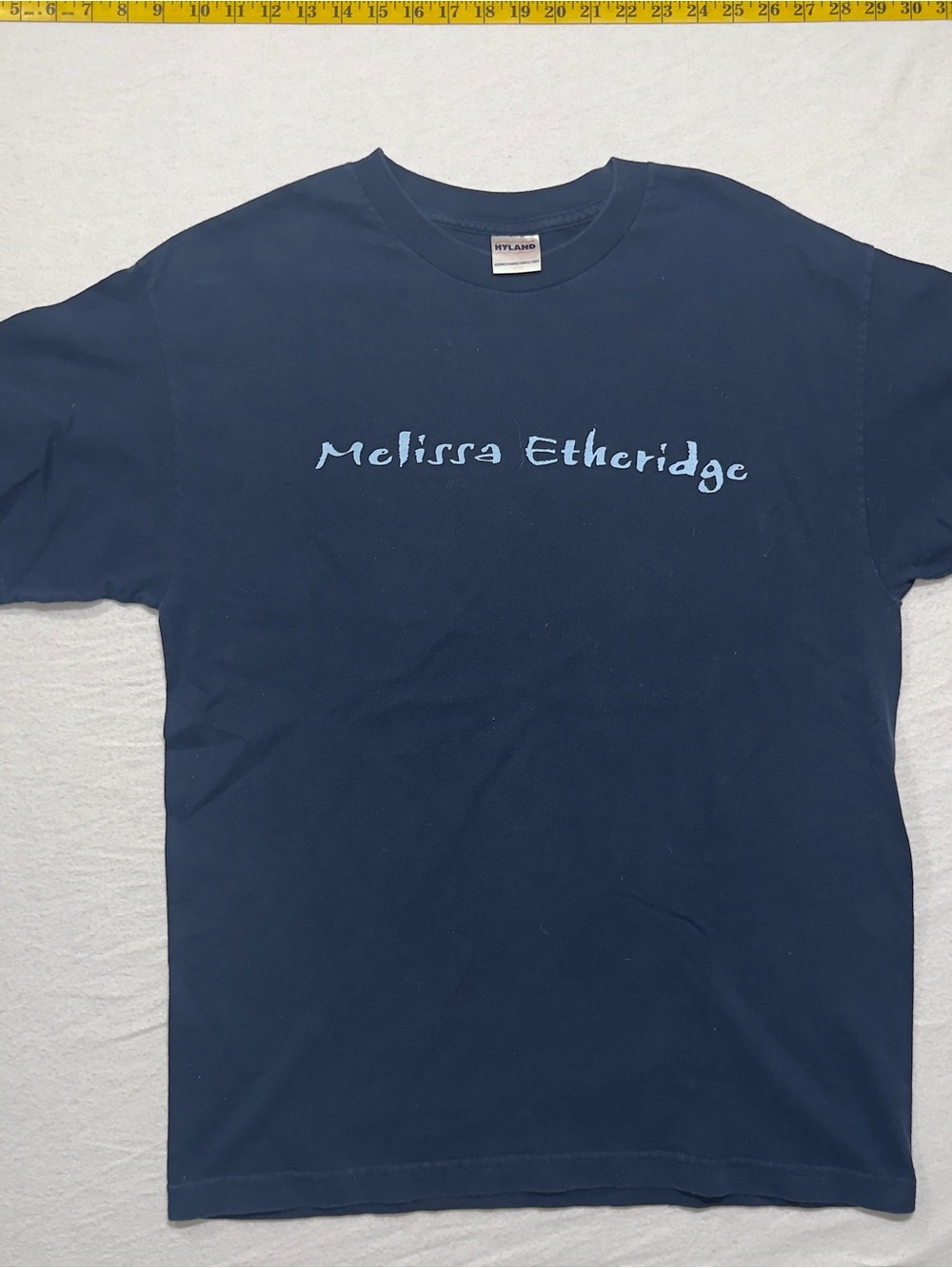 2002 Melissa Etheridge Navy Graphic Crewneck T-Shirt